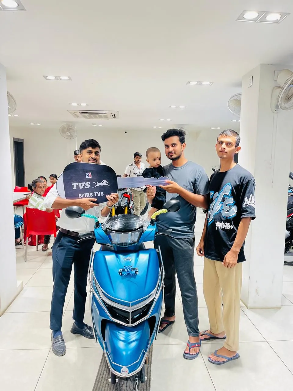 Proud owner of a new TVS Jupiter scooter