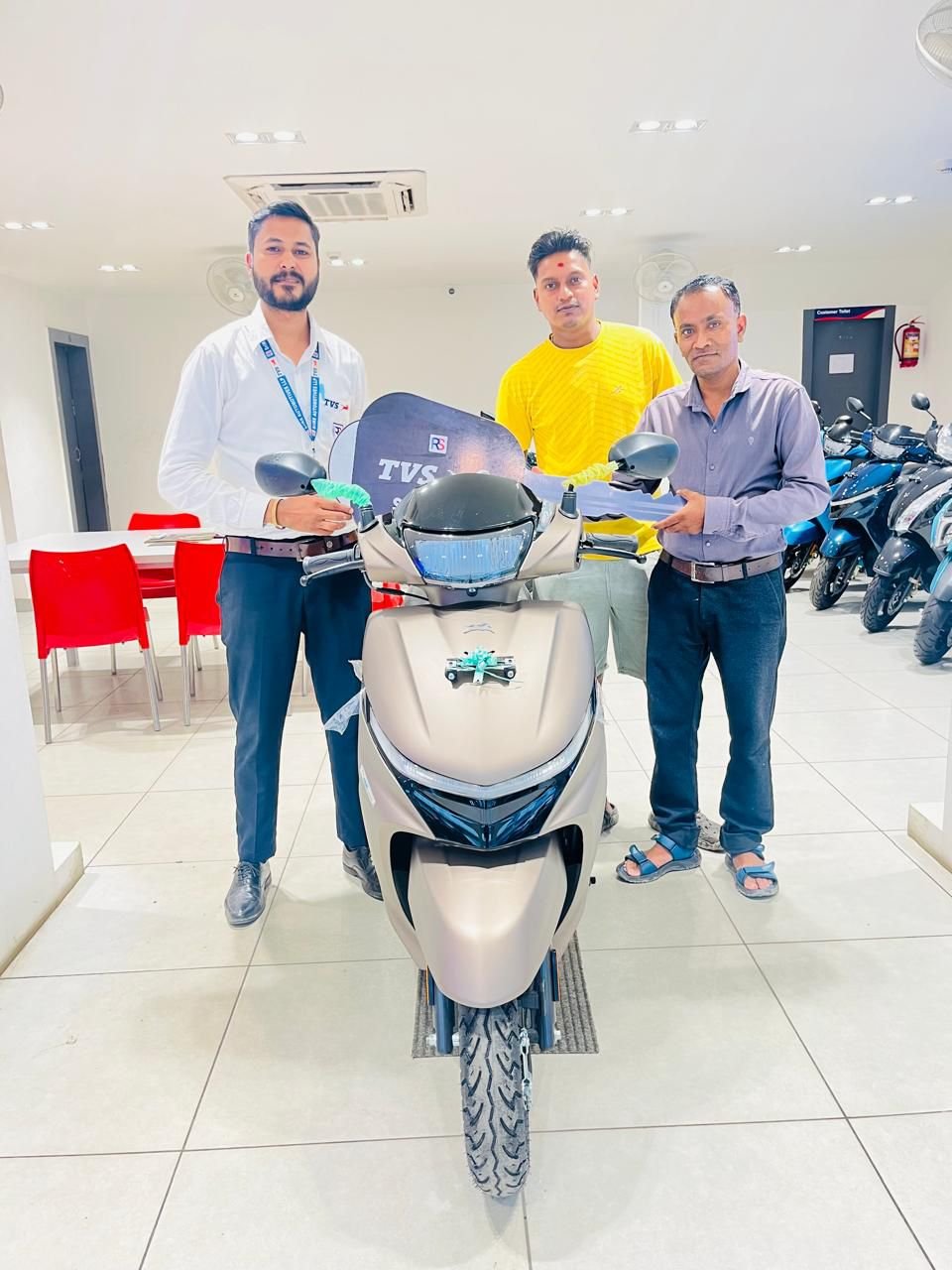 Happy TVS Jupiter customer in Siliguri